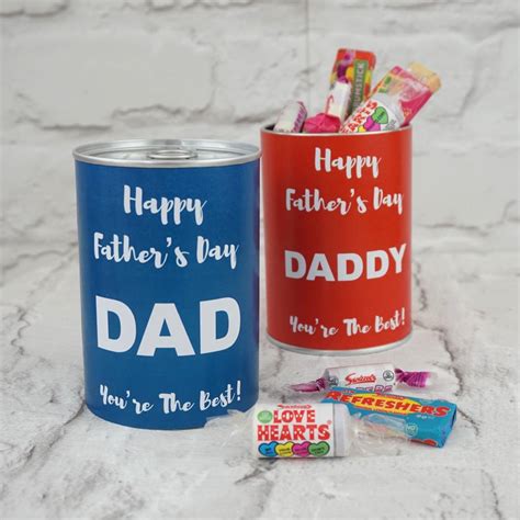Personalised Father S Day Treat Tin Filled With Sweets By Tailored