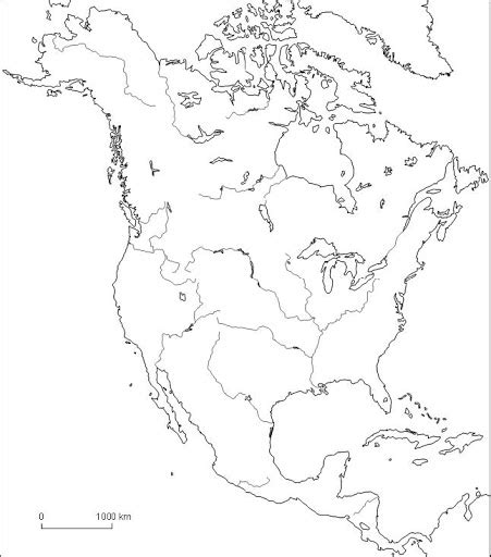 Mapas de América del Norte para colorear y descargar Colorear imágenes