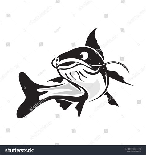 Catfish Vector Art Logo Design Inspiration Stock Vector Royalty Free
