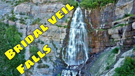 Bridal Veil Falls Provo Canyon Drone Video Bridal Veil Falls Drone