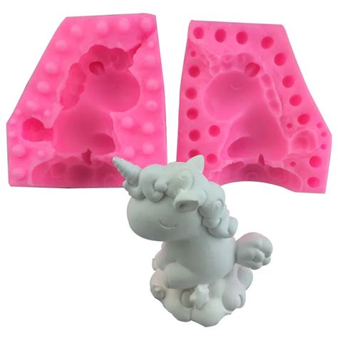 3d Large Unicorn Cake Silicone Mold Soap Resin Clay Candle Aroma