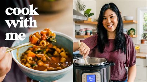 Cooking Instant Pot Pasta Soup And Rice Krispies Cook With Me Youtube