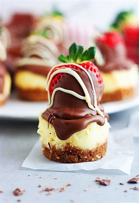 Chocolate Dipped Strawberry Mini Cheesecakes Life In The Lofthouse