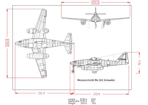Paper Planes Messerschmitt Me 262 Schwalbe