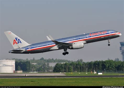 N176aa American Airlines Boeing 757 200 At Brussels Zaventem