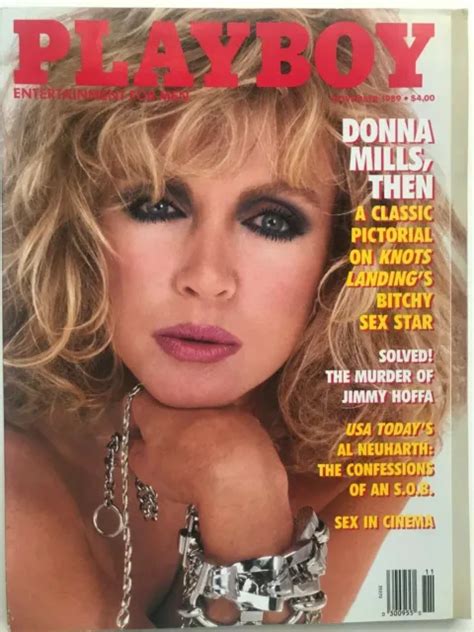 BACK ISSUE NOVEMBER 1989 Playboy Magazine Donna Mills Cover