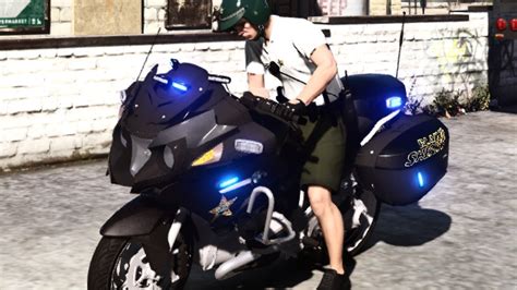 Gta5 Roleplay Motorcycle Cop Law Enforcement Fivem Mcrp Youtube