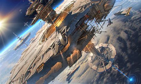 Space Station By Sviatoslav Gerasimchuk Imaginarystarships