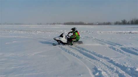 Carving On The 2018 Arctic Cat Zr200 Youth Snowmobile