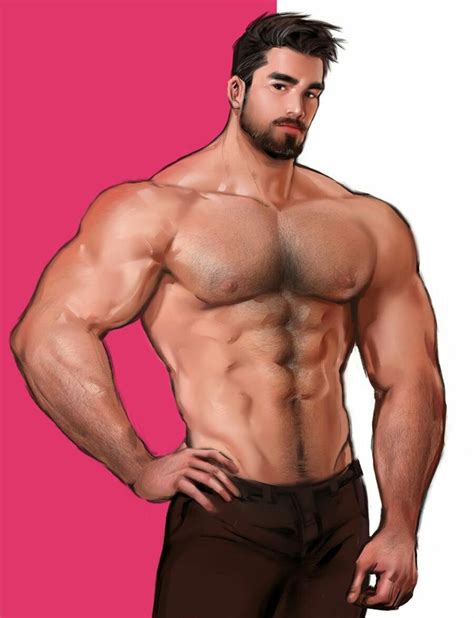 Anime Guys Shirtless Shirtless Men Masculine Art Scruffy Men Hairy