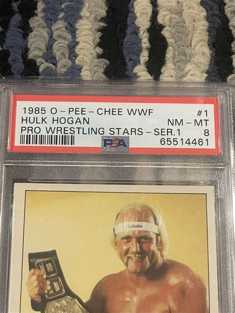 1985 Opc Hulk Hogan 1 Rookie Card O Pee Chee Wwf Wrestling Psa 8 Rc Ebay