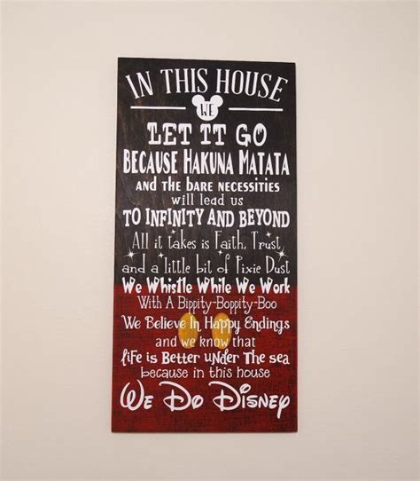 In This House We Do Disney Wooden Sign Disney Disney Ts Disney