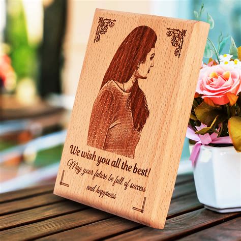 Farewell T Personalized Engraved Wooden Photo Frame 8x6 Inches