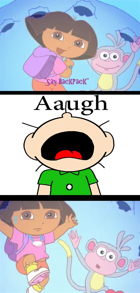 Jimmy Five Screaming At Dora And Boots By Pingguolover On Deviantart