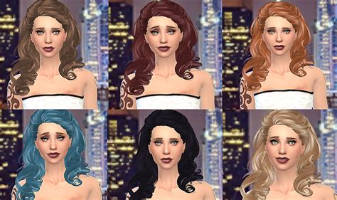 Simstemptation Newsea`s Marina Hairstyle Converted Sims 4 Hairs