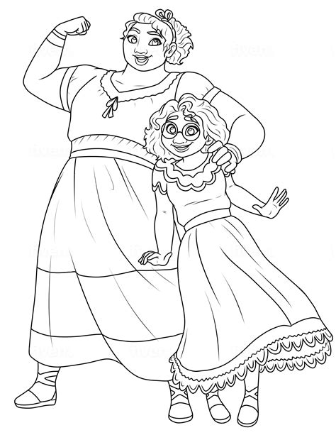 Isabela From Encanto Coloring Pages In 2022 Coloring Pages Coloring