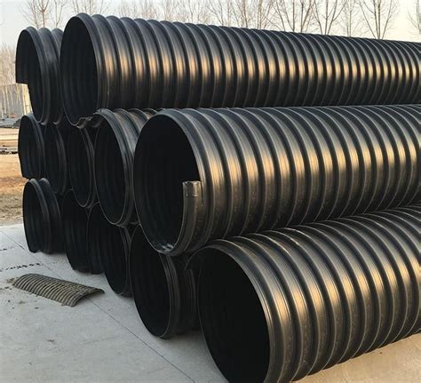 48 Hdpe Reinforced Spiral Corrugated Drainage Pipe With Steel Belt