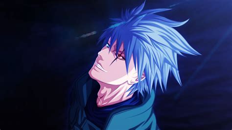 Download Kakashi Hatake Nartuo Blue Hair Anime Boy Art