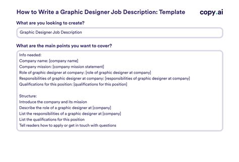 Graphic Designer Job Description Templates How To Write And Examples