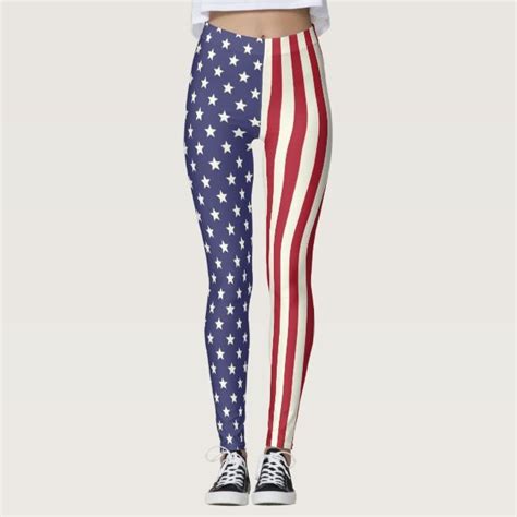 american flag patriotic stars and stripes usa v2 leggings patriotic stars