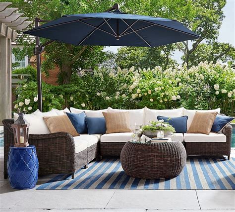 Torrey All Weather Wicker 4 Piece Roll Arm Sectional Frame