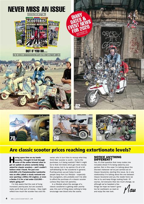 Classic Scooterist Magazine 132 Aprilmay Subscriptions Pocketmags
