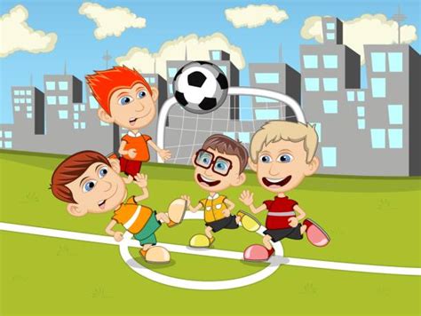 2 Boys Playing Soccer Illustrations Royalty Free Vector Graphics