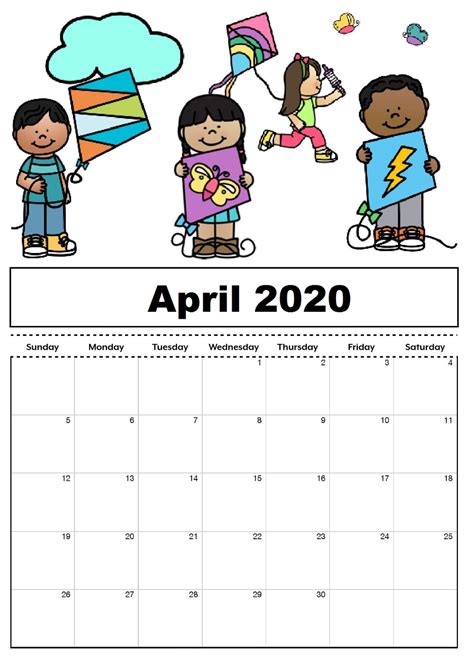 Free 2020 yearly calendar, 2020 annual calendar, calendar 2020 template in word, pdf & excel has given here in printable format, download the yearly 2020 calendar. April 2020 Calendar Excel in 2020 | Kids calendar, Free ...