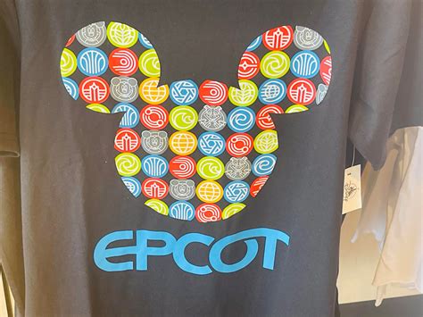 Both Classic And New EPCOT Logos Feature On Colorful New Tee MickeyBlog Com