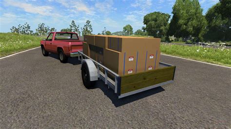 Pickup Truck With Trailer For Beamng Drive