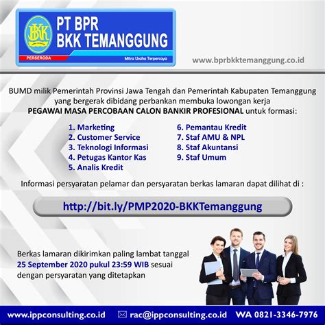 Contoh surat lamaran kerja pt mark dynamics indonesia, tbk. Lowongan Kerja | PT.BPR BKK TEMANGGUNG - IPP Consulting