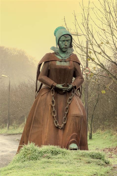 The Statue Of Alice Nutter Witch History Witch Trials Salem Witch