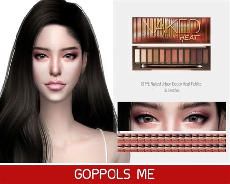 Sims 4 Updates Goppols Me Make Up Eyeshadow Gpme Heat Palette