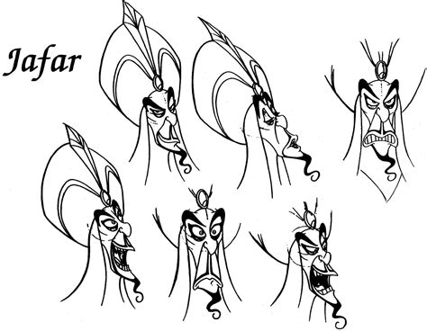 Living Lines Library Aladdin 1992 Character Design Concepts