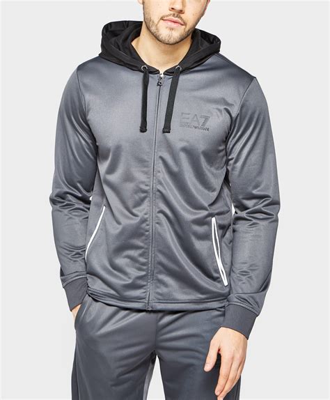 Lyst Ea7 Poly Tracksuit In Gray For Men