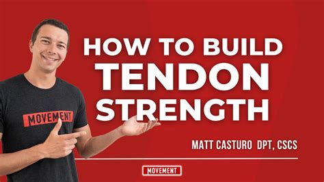 How To Build Tendon Strength