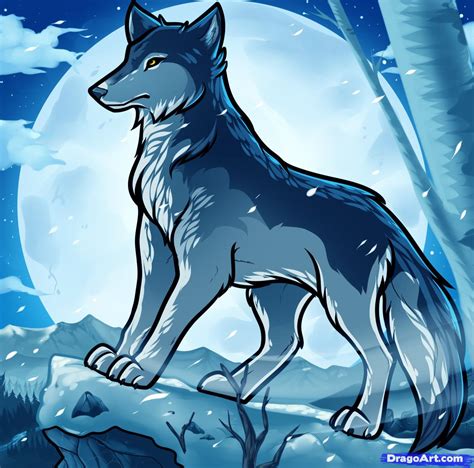 How To Draw Anime Wolves Anime Wolves Step By Step Anime Animals