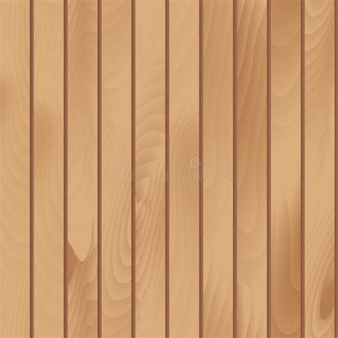 Wooden Plank Texture Vector Seamless Illustration Stock Vector