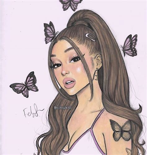 Pin By Ajna Muhić On Draw And Paint Ariana Grande Drawings Ariana