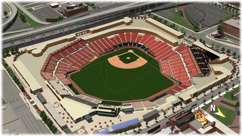 St Louis Cardinals Busch Stadium Map Paul Smith