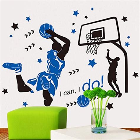Basketball Dunk Sports Wall Stickerswords Decor Papers Decal Diy