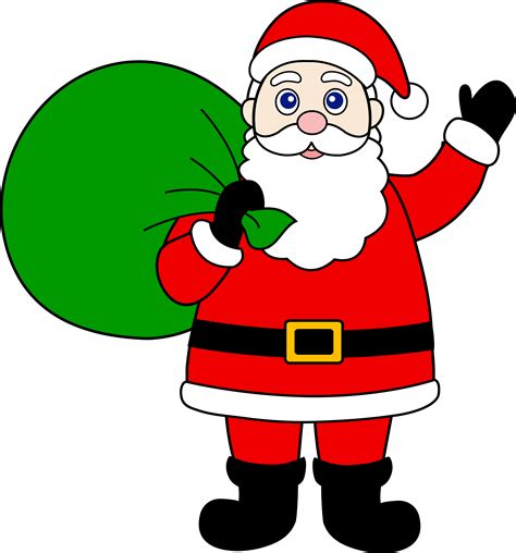 Cartoon Santa Pics Clipart Best