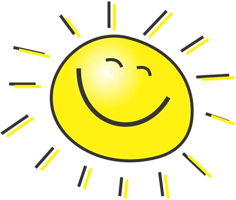 Sun Happy Sunshine Free Vector Graphic On Pixabay