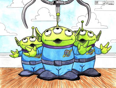 Kids and toddlers learn how to draw and color with this coloring book drawing. Toy Story Alien Drawing at GetDrawings | Free download