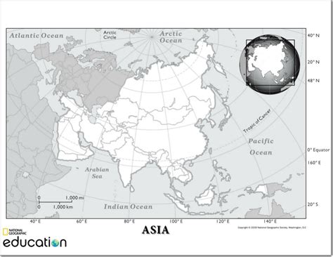 Mapa mudo de Asia Mapa de países de Asia National Geographic Mapas