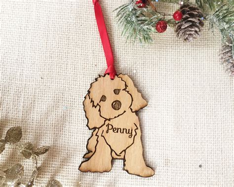 Cavapoo Mini Goldendoodle Labradoodle Christmas Ornament