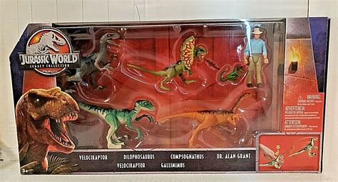 Playsets And Vehicles Jurassic World Details About Legacy Collection Dinosaur 6 Pack With Alan