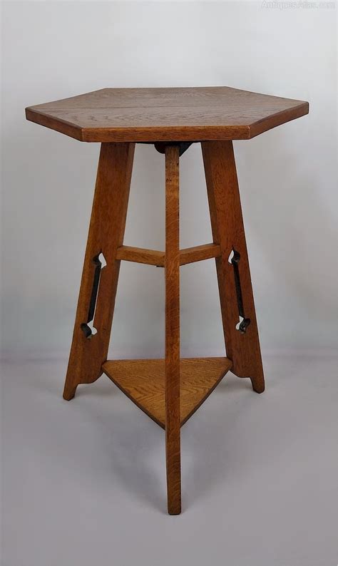 Arts And Crafts Side Table In Golden Oak Antiques Atlas
