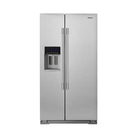 206 Cu Ft Side By Side Counter Depth Refrigerator Stainless Steel