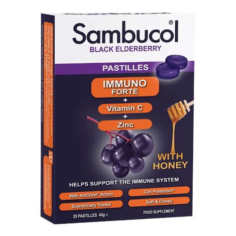 sambucol immuno forte pastilles 20s only natural